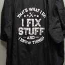 Men's Funny I fix Stuff T-Shirt Mechanic Engineer Garage Tee Shirt, 5XL