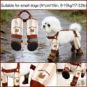 Anti Dust Pants with Shoes for Dogs Outdoor Anti Dirt Pants for Dogs for Small/Medium Dog in Rain/Snow/Hiking (2XL)