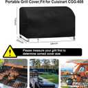 Grill Cover for Nexgrill Stainless Steel 2-Burner Portable Gas Grill, Outdoor Griddle Cover BBQ Covers Waterproof Propane Griddle Cover Outdoor Gas Grill Cover(28" Lx 20" W x 15" H)