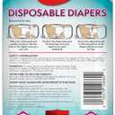 Simple Solution Disposable Dog Diapers, Female Dog Diapers, Puppy Potty Training, Incontinence and Heat Cycle Protection, Large Diapers for Dogs, 18-27 Inch Waist, 30 Count