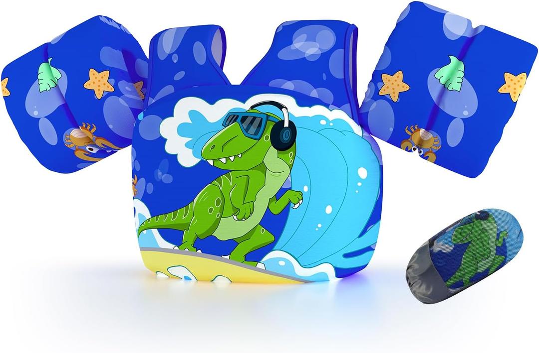 Swim Vest for Toddler, Suit for Kids 28-70 lbs, Floaties for Boys and Girls Swimming Aid, Training, Suit for Infant/Toddler/Children, Medium