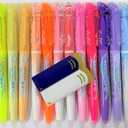 Pilot FriXion Highlighters 18 Colors & FriXion Erasers 2 Colors with Original Vinyl Pen Case