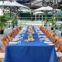 8 Pack Royal Blue Tablecloth Rectangle 60 x 126 Inch for 8 Foot Tables