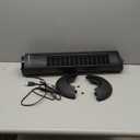 Amazon Basics 28" 60-Degree Oscillating Tower Fan with Powerful Airflow for Bedroom, Living Room, Office, 3 Speeds, Mechanical Control, Air Circulator, 35W, 27.8"H x 9.4"D x 9.4"W, Black