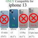 for iPhone 13 Case, Glitter Clear Cute Paw Love Heart, Compatible with MagSafe, Strong Magnetic Full Camera Lens Protection Cover, Soft Slim Bling Phone Case 6.1" - Gold