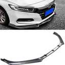 MUCO New Front Bumper Lip Compatible with Honda Accord 2018 2019 2020 2021 10th Gen 4 Door Sedan -Carbon Fiber Look Sport Front Spoiler