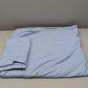 Duvet Cover Full Size Set - Extra Soft Full Duvet Cover 80" x 90" with 2 Pillow Shams - Hotel Luxury, Easy Care & Fade Free w/ Zipper Closures & Ties - All Season, Comfy and Breathable (Light Blue) (20 - Baby Blue (No Comforter))