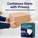 OPTEEL Adult Diapers with Tabs, Max Absorbency, Women & Men Size L, 72ct