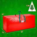3 x KRYSTY Christmas Tree Storage Bag - Fits Up to 7.5 Foot Xmas Holiday Tree, Zippered Bag, Carry Handles, Durable Waterproof Material, Protects Against Dust and Moisture, Red