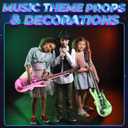 Inflatable Guitars With Strap - (pack Of 12) 36-inch Colorful Blow Up Guitar, Party Favors, DJ-props, Photo-booth, Birthdays, Rock Star, Rock And Roll Party Decorations, 80s 90s Party Supplies