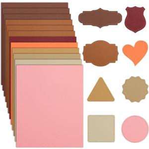 12 Pcs Leather Blanks for Laser Engraving with Adhesive, 12.6x10.2 Faux Leather Sheets for Hat Patches, 3 Dark & 3 Light Brown + 6 Mix Colors, Laserable Leatherette for DIY