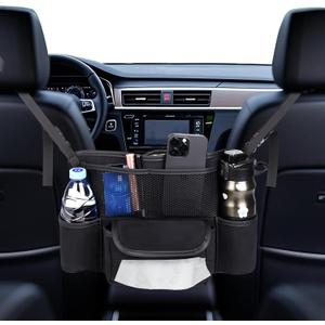 Car Handbag Holder Between Seats Suede Large Capacity Car Purse Holder Automotive Consoles, Fits Between Front Seats, Holds Wallet, Phone & Essentials