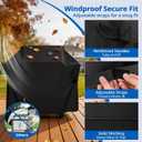 SunPatio BBQ Grill Cover 52 Inch, Outdoor Durable Waterproof Gas Barbecue Cover, Compatible for Weber Spirit 200 and 300 Series, Charbroil and Kenmore Grills, Compared to Weber 7106, 52" x 26" x 43"H