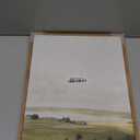 VIYYIEA Nature Framed Wall Art, View of Hilly Vintage Art Decor Room Aesthetic, 12x16 Inch Canvas Print Artwork, Farmhouse Landscape Painting Wall Decor for Bedroom Bathroom Office