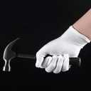 2 x 3 Pairs White Cotton Gloves for Dry Hands Eczema SPA Moisturizing - Work Glove Liners for Serving Costume Inspection