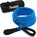 Kinetic Recovery Rope 7/8 x 30ft - 26000lbs, Heavy-Duty Nylon Double Braided Tow Rope for Truck, ATV, UTV, SUV