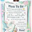 Paoeyty New Mom Gifts for Women, Mom to Be Blanket 60" X 50", Pregnancy Gifts for Expecting Mother, Gifts for New Mother Mommy After Birth, First Time Mom's Gift