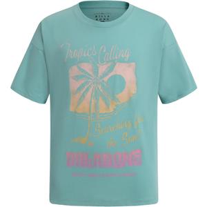 Billabong Girls Premium Short Sleeve Oversized Fit Graphic T-Shirt (XX-Small)