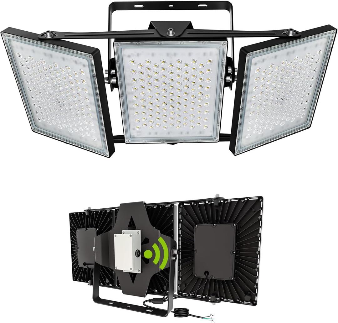 STASUN Flying Series Max - 900W Dusk to Dawn LED Flood Light, 90000lm 6000K Super Bright Outdoor Lighting, IP66 Waterproof, Wide Angle, LED Area Light for Yard, Parking Lot