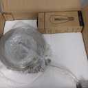 KoKo&Yukina 6 Inch Globe Pendant Light Nickel Globe Pendant Lights Kitchen Island Mid Century Light Fixture with Milky White Glass Shade for Dining Room Living Room