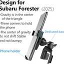 Car Phone Holder for Subaru Forester 2025 2026 Auto Accessories Navigation Bracket Interior Decoration Screen Dash Board Mobile Cell Phone Mount case