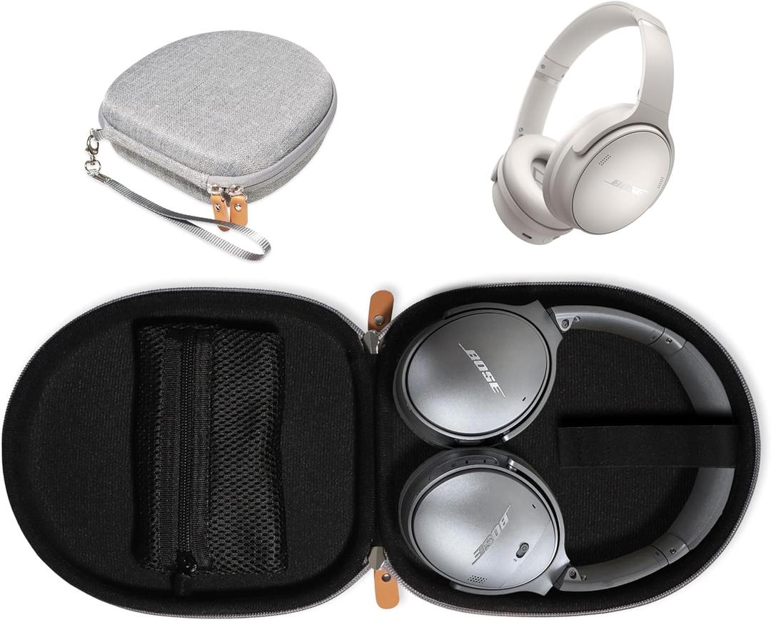 CaseSack Case for Bose QuietComfort Bluetooth Headphones with Microphone, QuietComfort 45, 35, 35 II, Replacement case only (Tweed)