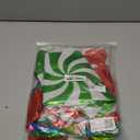 38Pcs Christmas Balloons, Big Red Green Candy Cane Foil Mylar Balloon for Party Decorations