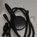 Delta Faucet ProClean Matte Black Shower Head with Handheld, Showerhead with High Pressure Spray, Handheld Shower Head, 6 Spray Settings, Matte Black 75740BL