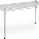 Simple Deluxe 1-Tier Shelving Unit, 29.92" W x 13.78" D x 14.96" H Steel Organizer Wire Rack, Chrome