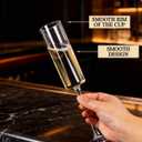Ciaell 36 Pack Plastic Champagne Flutes - 6 Oz Disposable Champagne Glasses - Square Clear Plastic Toasting Glasses for Party Birthday Anniversary Wedding