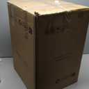 Muwuele Solid Wood Nightstand, Narrow Night Stand for Small Spaces, Bedroom, Cute Fluted Bedside Tables with 2 Drawers for Kids, Walnut