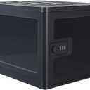 Clear Lockable Storage Box for FoodTech and Home Safety, Medicine Lock Box for Safe Medication,Lockable Storage BinRefrigerator Storage Bins, Tablet Phone Jail Lock Box (Black)