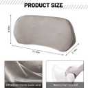 Zpana Car Lumbar Support Pillow, Memory Foam Vehicle Seat Lower Back Support Cushion for Back Pain Relief & Sciatica, Comfortable Auto Driver Seat Pad, Universal for Vehicles (Light Gray)