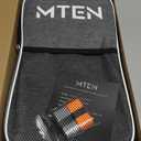 MTEN Pickleball Paddles Set of 2, USAPA Approved Fiberglass Surface Pickleball Set with 2 Pickleball Rackets, 4 Pickleball Balls, 1 Portable Carry Bag, Pickle Racket Set ​for Men Women