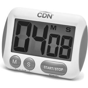 CDN Extra-Big Digit Timer | Counts Up & Down, 100 Minutes by Minutes & Seconds, Extra-Large Digits, Loud Alarm, Stand, Hang, Magnet Mounting, Perfect for Batch Baking - TM15