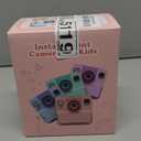 Kids Camera Instant Print Toys for Teenage Girls:1080P HD Digital Video Cameras for Girls, Christmas Birthday Gifts for 3 4 5 6 7 8 9 10 11 12 13 14 Year Old Girl with 32GB Sd Card-Pink