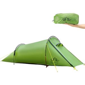 Night Cat Ultralight Tunnel Tent: Waterproof Lightweight Two People Backpacking Tent for Outdoor Camping Hiking Treeking with Double Layers Aluminum Poles and Footprint
