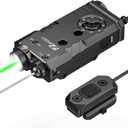EZshoot 1600 Lumens Rifle Light Laser IR 3-in-1 Combo, Ar Light Laser Combo Magnetic Rechargeable with Remote Switch, Aluminum Flashlight for Rifle Compatible with Picatinny and M-Rail