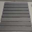 Foldable Stone Bath Mat, Super Absorbent Diatomaceous Earth Mat, NonSlip Quick Dry Bathroom Shower Mat  23.6x15.5 Inch for Bathroom, Kitchen, Outdoor Use, Easy Clean Grey