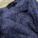 Women's Shawl Collar Bathrobe, Soft Long Towel Robes for Women - Super Absorbent Quick Dry yet Warm (XX-Large-3X-Large, Navy)