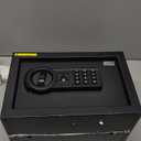 Tenamic Deluxe Safe Box Electronic Digital Lock Box, Keypad Small Security Box Cabinet Safes, Steel Alloy Office Hotel Home Mini Safe with 2 Passwords, 0.8 Cuft Black