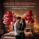 18 Inch Red & Pink & Champagne Gold Heart Balloons, 30 Pcs Heart Shaped Foil Balloons for Valentines Day, Wedding, Birthday - 10 Red, 10 Pink, 10 Champagne Gold Balloons set- Support Helium