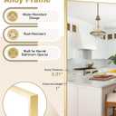 24"x36" Gold Rectangle Bathroom Mirror for Over Sink, Wall Mounted | Tempered Glass, Clear HD Reflection, Moisture-Resistant Aluminum Frame, Hangs Vertically or Horizontally for Bathroom Vanity