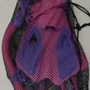 Snorkeling Gear for Kids Ages 5-15, 4 in 1 Mask Fins Snorkel Set with HD Tempered Glass Panoramic View Anti-Fog Mask, Dry Top Snorkel, Adjustable Trek Fins, and Mesh Bag, Kids Snorkel Set for Youth