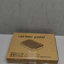 Cat Litter Box Ramp Mat with Filter Function, Cat Step Pedal Stool for Self-Cleaning Litter Box, Easy to Clean, Ideal for Kitten & Elderly Cats (White)