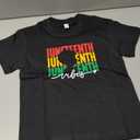 Repeating Juneteenth Vibes Kids Toddler Baby Boys Girls Shirt Independence Day Black History Shirt (5T)
