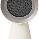 CIARRA Portable Range Hood, Desktop Range Hood with 2 Speed Exhaust Fan, Detachable Aluminum Filter, Large Oil Collection Cup, Portable Kitchen Exhaust Fan for Indoor BBQ, Hot Pot (Ivory)