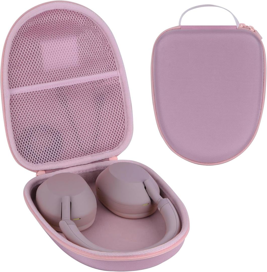 Hard Case Replacement for Sony WH-1000XM6,WH-1000XM5, WH-1000XM4, WH-1000XM3 Noise Canceling Headphones, Portable Travel Headphone Cases (Pink Case)