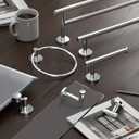 Gatco 4240A Latitude II 30-Inch Towel Bar, Wall Mounted Bathroom Towel Holder, Chrome, 32.63" Total Length