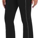 Sunzel Flare Leggings for Women High Waist Workout Leggings with Pockets Tummy Control Wide Leg Flared Yoga Pants (Medium, Black)